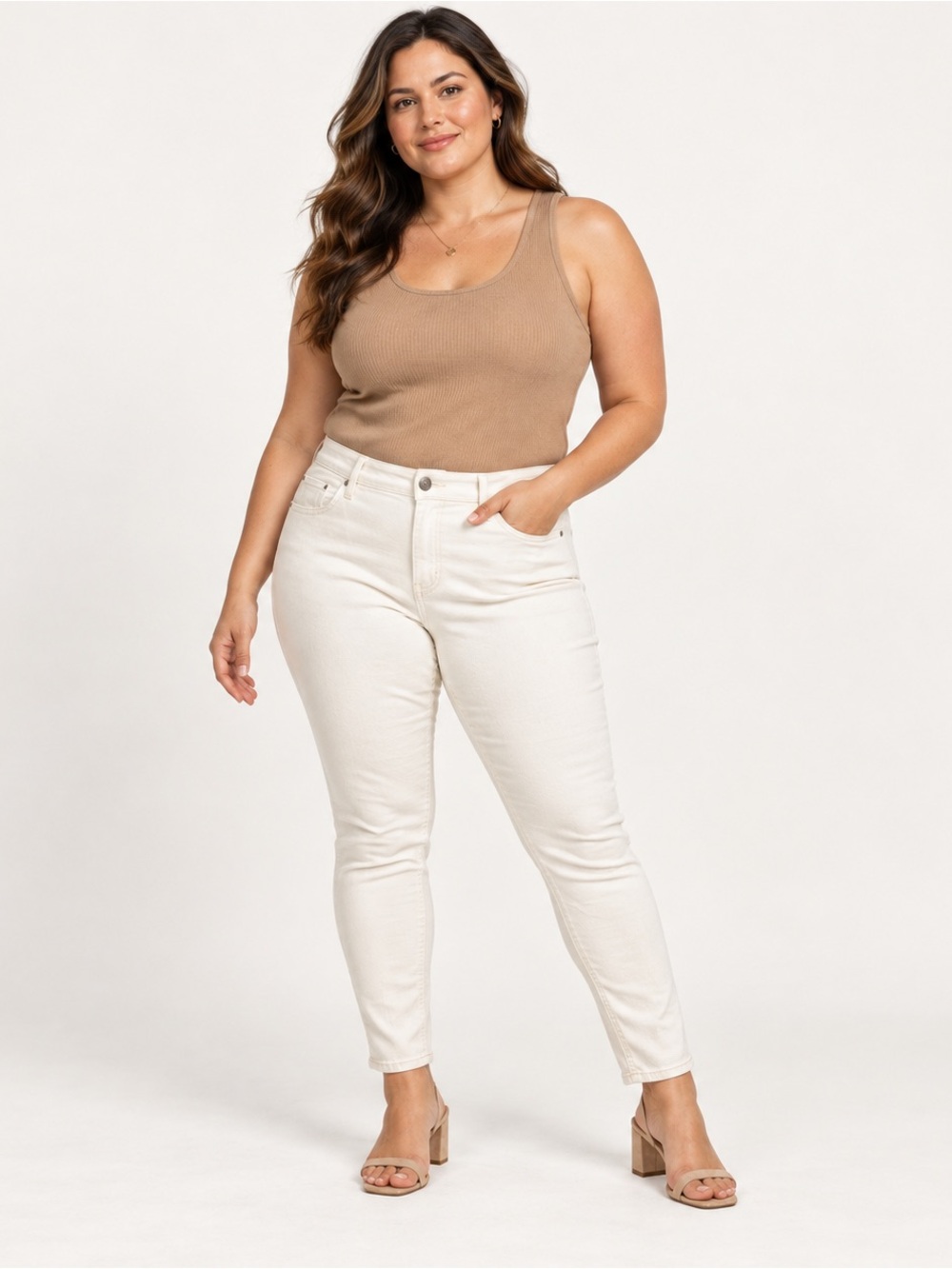 Old Navy White Skinny Jeans Ankle Length